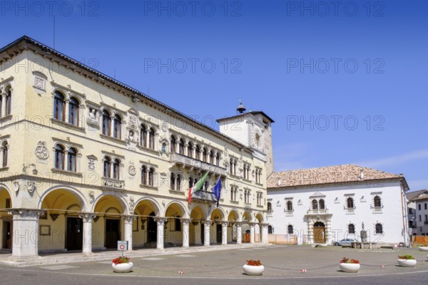 Palazzo dei Rettori, Piazza Duomo, historic centre, Belluno, Veneto, Italy