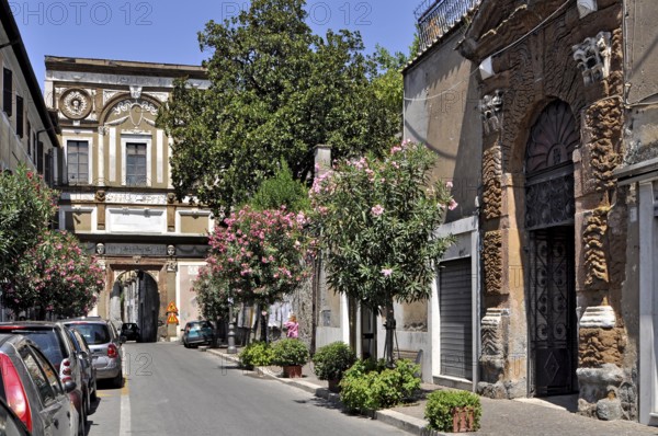Porta Rospigliosi, Renaissance city gate, Corso Vittorio Emanuele II, historic centre, Zagarolo, Alban Hills, metropolitan city of Rome, Lazio, Italy