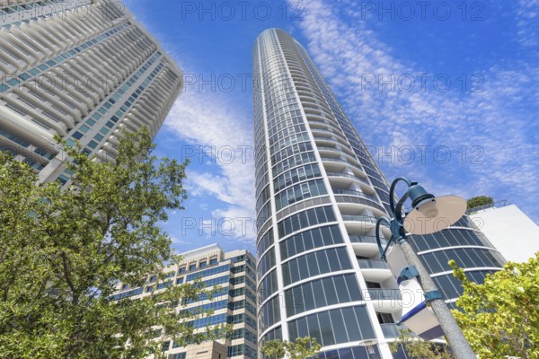 Florida, Fort Lauderdale, Reverwalk condos near Las Olas Boulevard. Luxury property upscale living