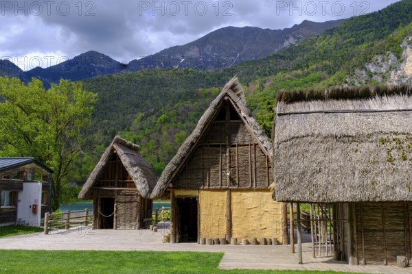 Museo di Palafitte, Pile Dwelling Museum, Lake Ledro, Lago di Ledro, Trentino, Italy