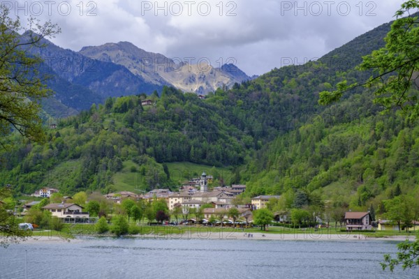Ledro on Lake Ledro, Lago di Ledro, Trentino, Italy