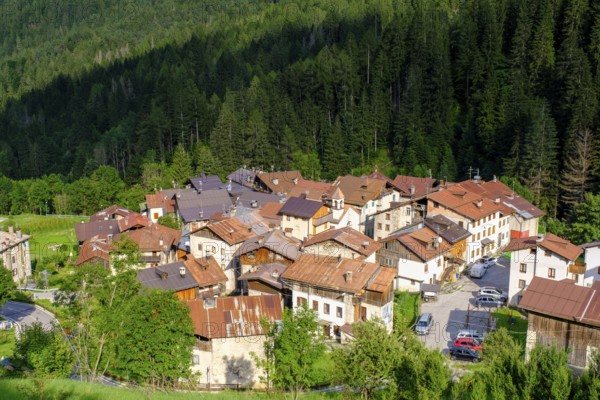 Lower Town, Cibiana di Cadore, Dolomites, Trentino, Italy