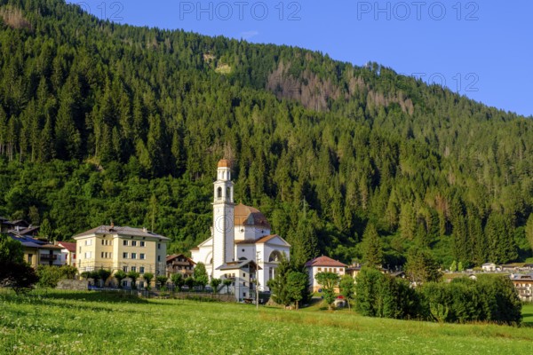 Church of San Lucano, Auronzo di Cadore, Dolomites, Trentino, Italy
