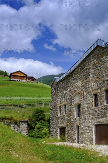 Mitterberg Fortress above Sesto, Sesto Valley, Dolomites, South Tyrol, Italy