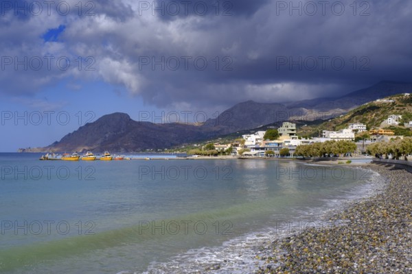 Village of Plakias on the Libyan Sea, Crete, Greece