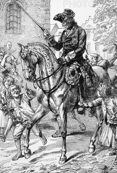 Frederick II King of Prussia (1772 to 1786), best known as a brilliant military leader and organiser of the Prussian armies, who became known as Frederick the Great, Prussia, digital reproduction of a historical model