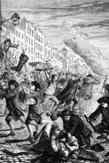 In April 1763, after King George II's speech at the opening of Parliament, John Wilkes wrote a powerful article in issue no. 45 of his publication The North Briton, England, digital reproduction of a historical original