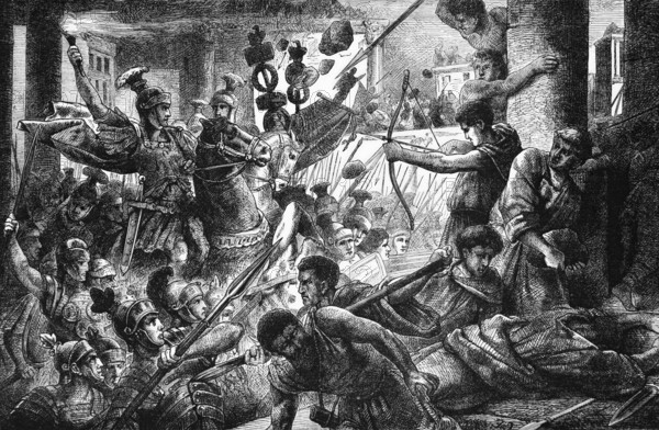 The entry of Cornelius Sulla into Rome, where he was appointed dictator in the first century BC, Lucius Cornelius Sulla Felix (born around 138 BC, died 78 BC near Puteoli), Sulla, Sylla or Silla for short, was a Roman politician, general and dictator, digital reproduction of a historical model