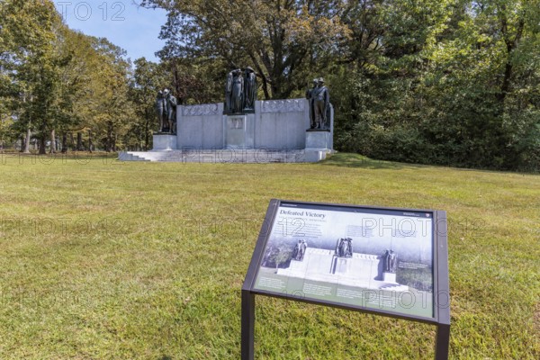 Confederate Memorial erected by the Daughters of the Confederacy at Shiloh Military Park in Tennessee