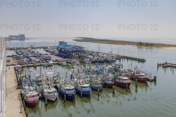McElroy's Harbor House restaurant at the small craft marina and commercial fishing harbor in Biloxi, Mississippi