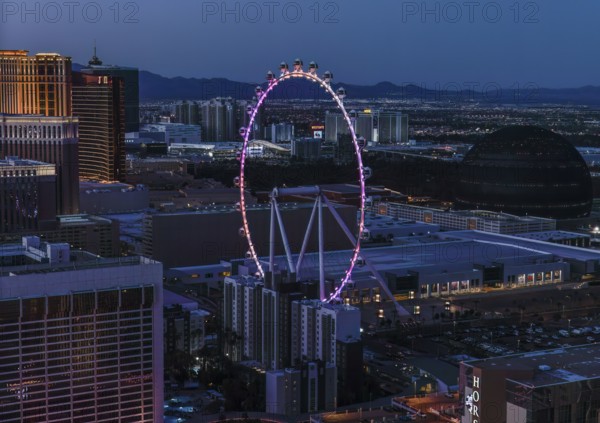 The High Roller Observation Wheel on the strip in Las Vegas, Nevada