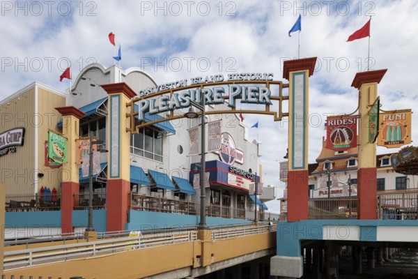 Galveston Island Historic Pleasure Pier on the Texas Gulf Coast at Galveston, Texas