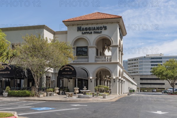 Maggiano's Little Italy Italian restaurant on Post Oak Boulevard in downtown Houston, Texas