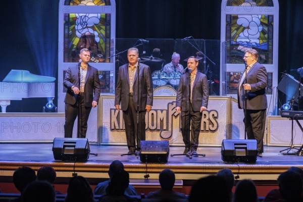 Southern Gospel Quarted Kingdom Heirs performing at the Dollywood amusement park in Pigeon Forge, TN