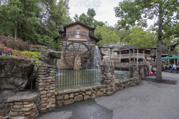 Dollywood Grist Mill at the Dollywood amusement park in Pigeon Forge, TN