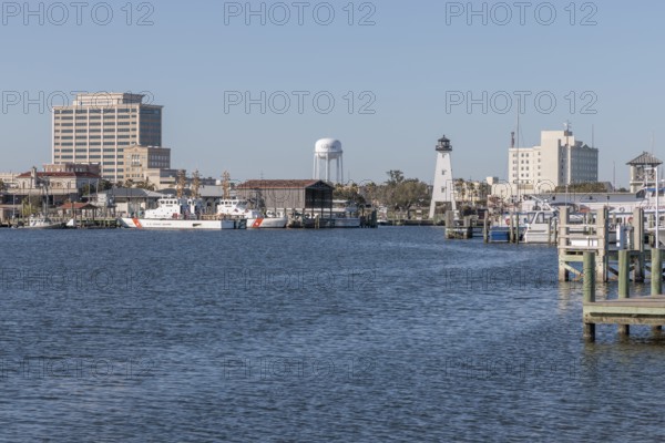 Small craft harbor in Gulfport Mississippi, USA