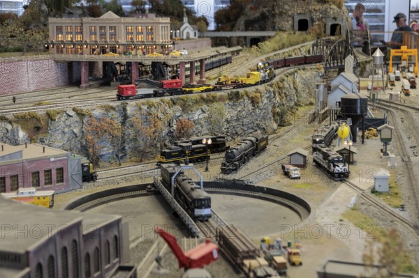 Model train layout in the Lionel Model Train Museum in Bryson City, North Carolina