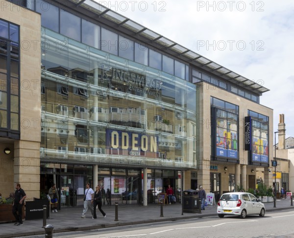 Odeon cinema in KIngsmead Entertainment building, city of Bath, north east Somerset, England, UK