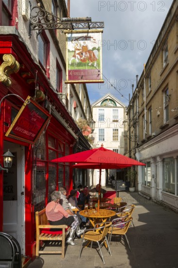 Couer De Lion pub in Northumberland Passage, city of Bath, north east Somerset, England, UK