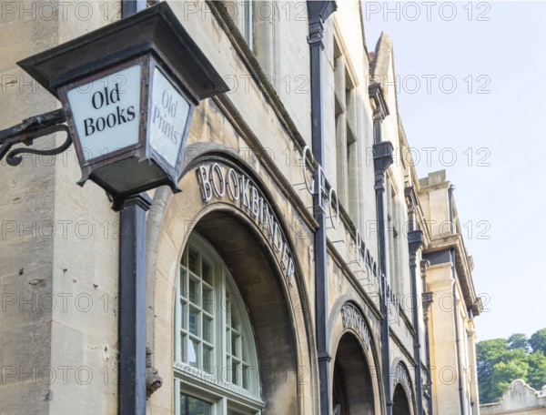 George Bayntun bookbinder book seller, Manvers Street, city of Bath, north east Somerset, England, UK
