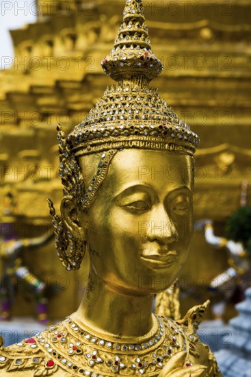 Wat Phra Kaeo temple, old royal palace, Bangkok, Thailand