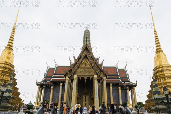 Wat Phra Kaeo temple, old royal palace, Bangkok, Thailand