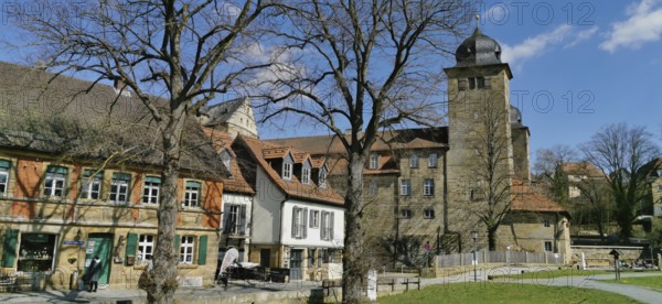 Thurnau Castle in early spring, Thurnau, Kulmbach district, Upper Franconia, Bavaria, Germany