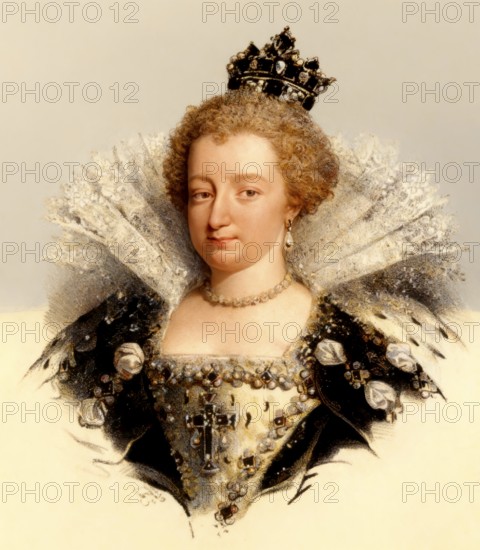 Marie de' Medici, Marie de Médicis, Maria de' Medici, 1575-1642, Queen of France as the second wife of King Henry IV