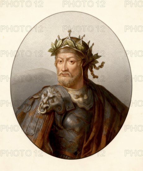 Merovech, Meroveus, Merovechus, Merovius or Mérovée, king of the Salian Franks from the Merovingian dynasty, 5th century