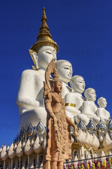 Five-headed Buddha statue, Wat Phra That Sorn Kaew Buddhist temple complex, Phetchabun province, Thailand
