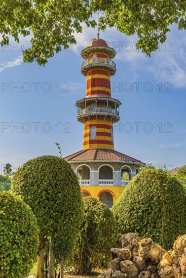 Ho Withun Thasana Pagoda, Thai King's Summer Palace, Bang Pa-In, near Ayutthaya, Thailand