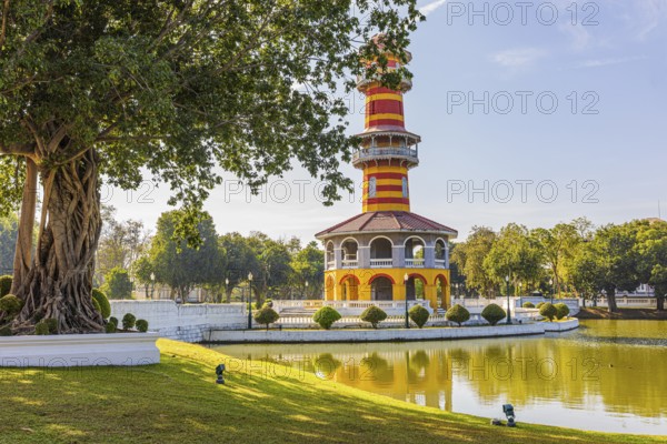 Ho Withun Thasana Pagoda, Thai King's Summer Palace, Bang Pa-In, near Ayutthaya, Thailand
