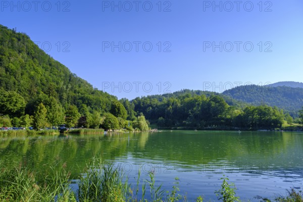 Wössner See, bei Unterwössen, Achental, Chiemgau, Upper Bavaria, Bavaria, Germany