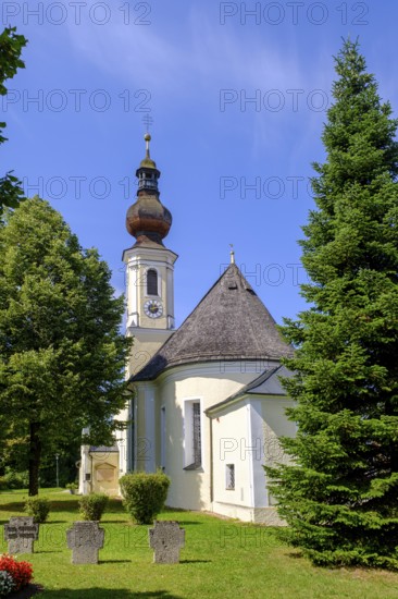 St. Ägidius Parish Church, Altenmarkt an der Alz, Chiemgau, Upper Bavaria, Bavaria, Germany