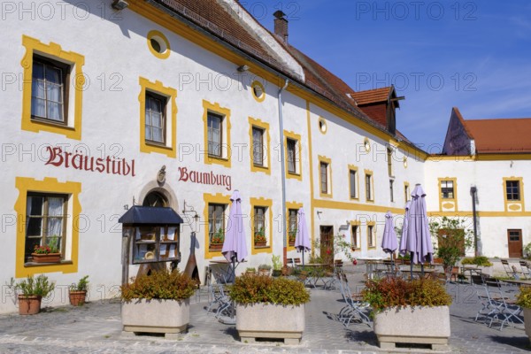 Klosterbräustüberl, Gasthaus, Kloster Baumberg, Altenmarkt an der Alz, Chiemgau, Upper Bavaria, Bavaria, Germany
