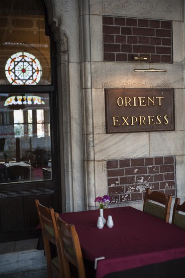 Istanbul, Turkey. March 31st 2017 The Orient Express Restaurant Sirkeci Gar, Train Station, Istanbul, Turkey