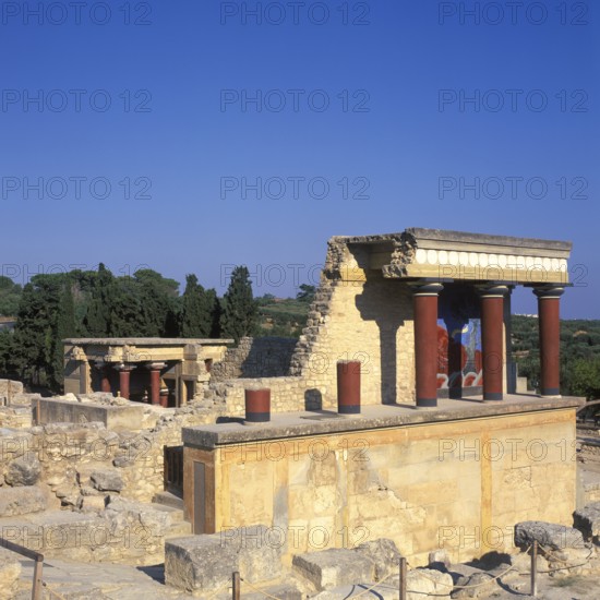 Northwest porticus, Knossos, Crete, Greece