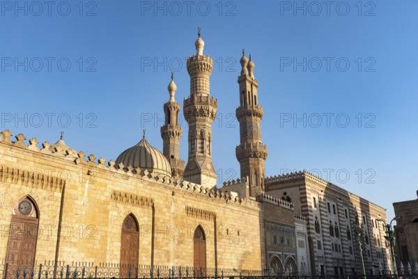 Cairo, Egypt. July 2nd 2024 Al-Azhar Mosque, it was the first mosque established in a city that eventually earned the nickname the City of a Thousand Minarets, Fatimid, Islamic Cairo, Egypt