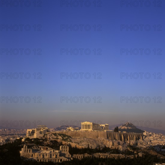 Acropolis, general view from south, Athens, Greece