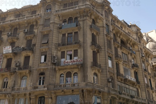 Cairo, Egypt. June 14th 2024 Designed by architect Victor Erlanger, the neo-baroque building and location of Hotel Claidge in Talaat Harb, Downtown Cairo, Egypt