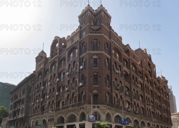 Cairo, Egypt. June 14th 2024 The Davies Bryan Building, built in 1910 and designed by a Welsh architect named Robert Williams, part of the rich architectural heritage of Downtown Cairo, Egypt