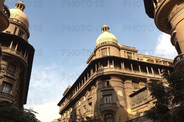 Cairo, Egypt, November 26th 2022 Beautiful 19th to mid 20th century European style Egyptian architecture of Downtown Cairo, Egypt