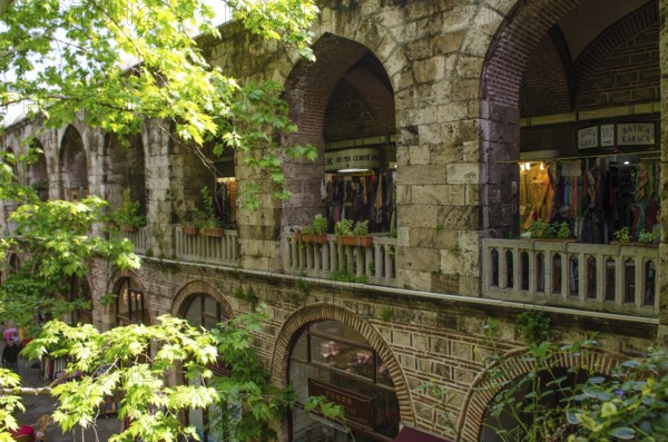 Bursa, Turkey. April 21st 2014 Koza Han, Bursa City, Turkey