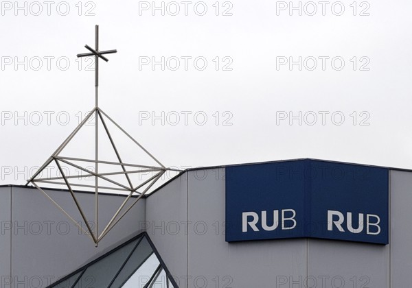 University Forum East, abbreviated UFO, in the former Kirchen-Forum, Ruhruniversität, abbreviated RUB, Bochum, Ruhr Area, Germany