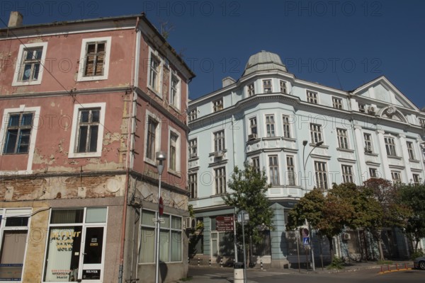 Varna, Bulgaria. September 7th 2020 Typical architecture of property in Varna city on the Black Sea coast, Bulgaria