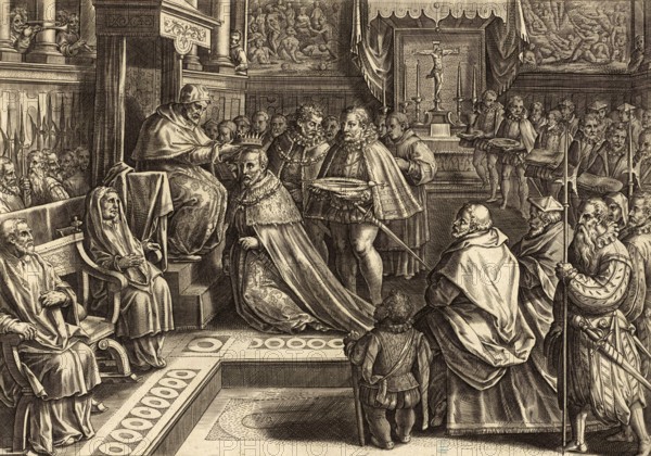 History of the Medici, picture shows the coronation of Cosimo I de' Medici by Pope Pius V in 1569 Cosimo I de' Medici (born 12 June 1519, died 21 April 1574), Duke of Florence from 1537 and Grand Duke of Tuscany from 1569