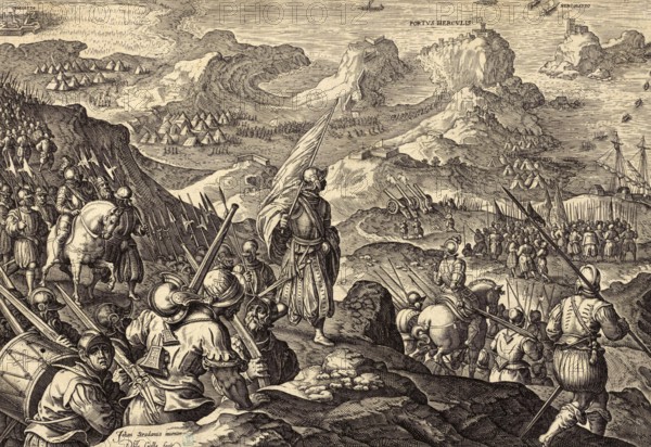 History of the Medici, historical account of the conquest of Portus Herculis, an important port and fortified town, in 1555 during the war between the Republic of Siena and the Duchy of Florence