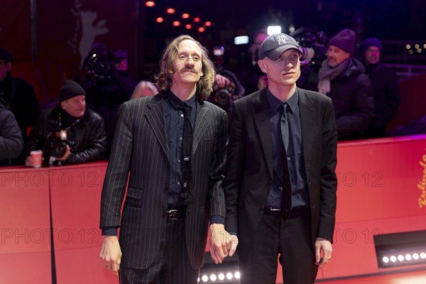 Joel Grip and Daniel Blumberg on the Red Carpet at the premiere of the film The Testament Of Ann Lee at the Berlinale at the Berliner Theater am Potsdamer Platz on 19.02.2026. The 76th Berlin International Film Festival will take place from February 12 to 22, 2026