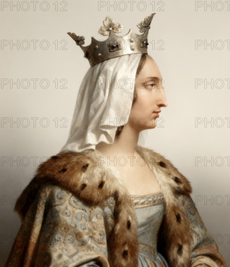 Blanche of Castile, Blanca de Castilla, Blanka von Kastilien, 1188-1252, Queen of France as the wife of Louis VIII