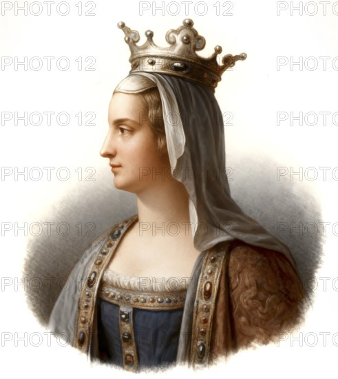 Adélaïde of Paris or Aélis, Adelheid von Friaul, c. 850/853-901, the second wife of Louis the Stammerer, King of Western Francia